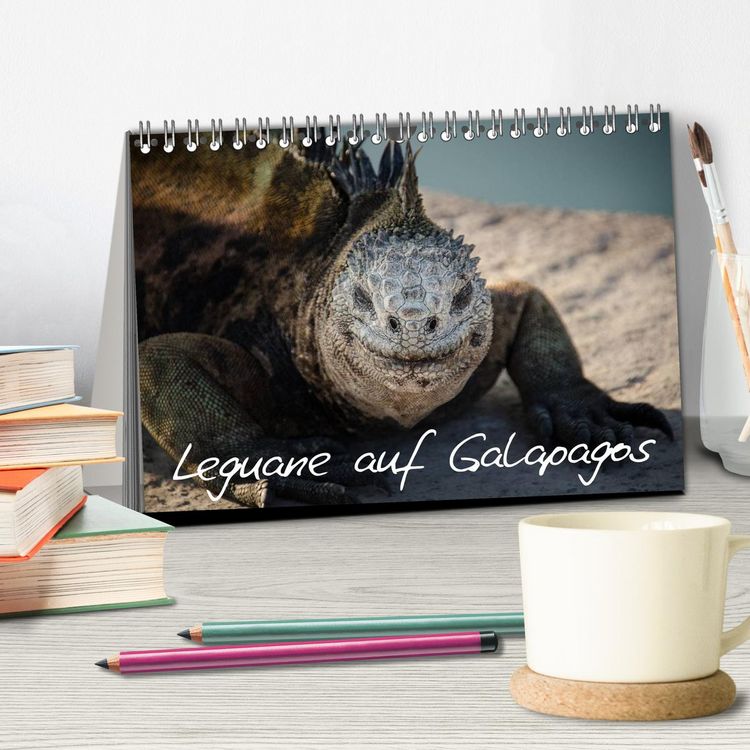 Produktbild: Leguane auf Galapagos (Tischkalender 2026 DIN A5 quer), CALVENDO Monatskalender