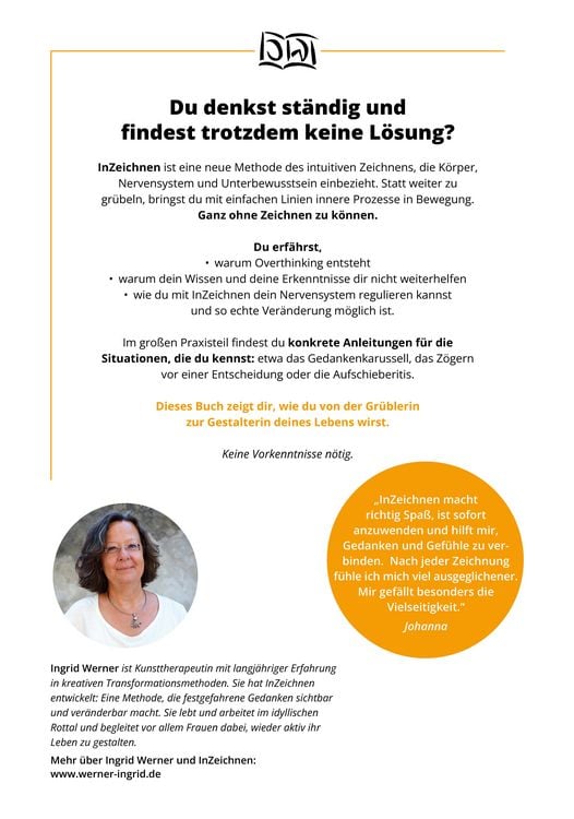 Produktbild: Ich denke zu viel. Und jetzt &auml;ndere ich das.