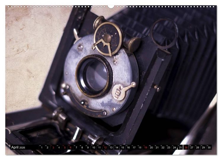 Produktbild: Historische Fotoapparate (hochwertiger Premium Wandkalender 2026 DIN A2 quer), Kunstdruck in Hochglanz