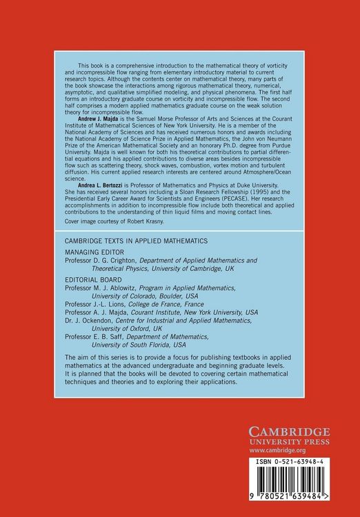 Produktbild: Vorticity and Incompressible Flow