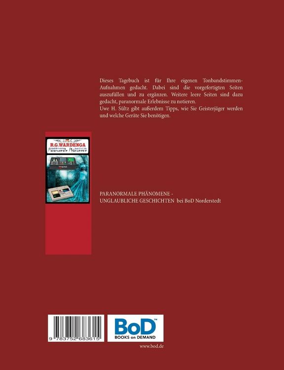 Produktbild: Tagebuch f&uuml;r Tonbandstimmen - Radiostimmen - Interdimensionale Transkommunikation