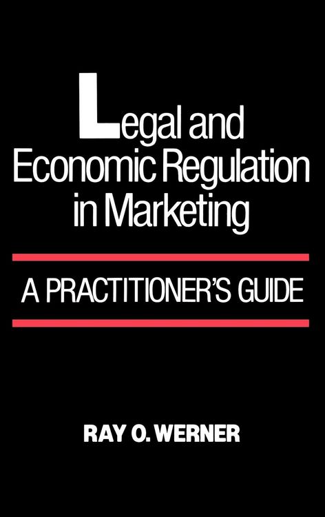 Produktbild: Legal and Economic Regulation in Marketing