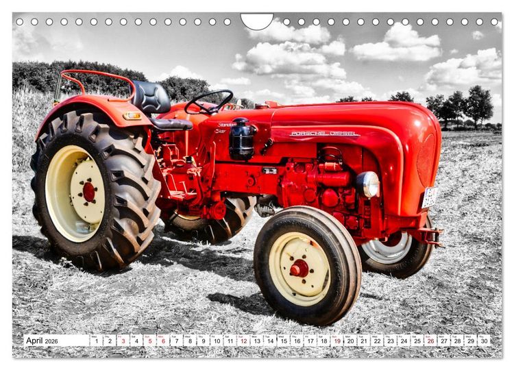 Produktbild: Tractors from past times (Wall Calendar 2026 DIN A4 landscape), CALVENDO 12 Month Wall Calendar