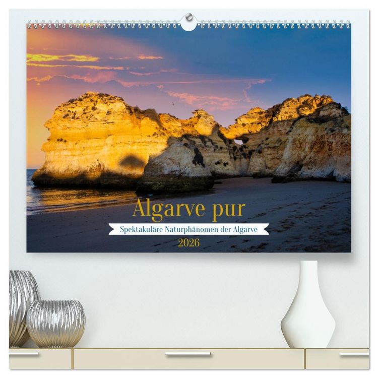 Produktbild: Algarve pur (hochwertiger Premium Wandkalender 2026 DIN A2 quer), Kunstdruck in Hochglanz
