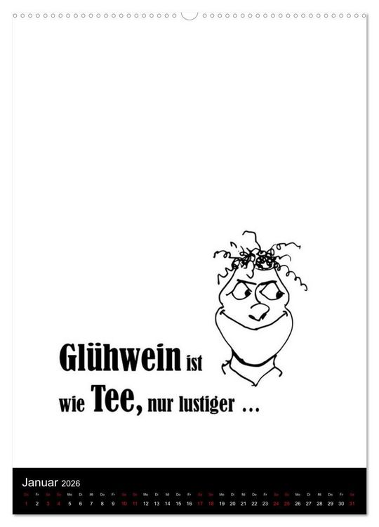 Produktbild: SPRUCH-Beutel voller Spr&uuml;che rund ums TRINKEN (hochwertiger Premium Wandkalender 2026 DIN A2 hoch), Kunstdruck in Hochglanz