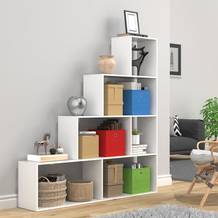 Produktbild: Holz Regal Raumteiler Standregal B&uuml;cher Dubila L