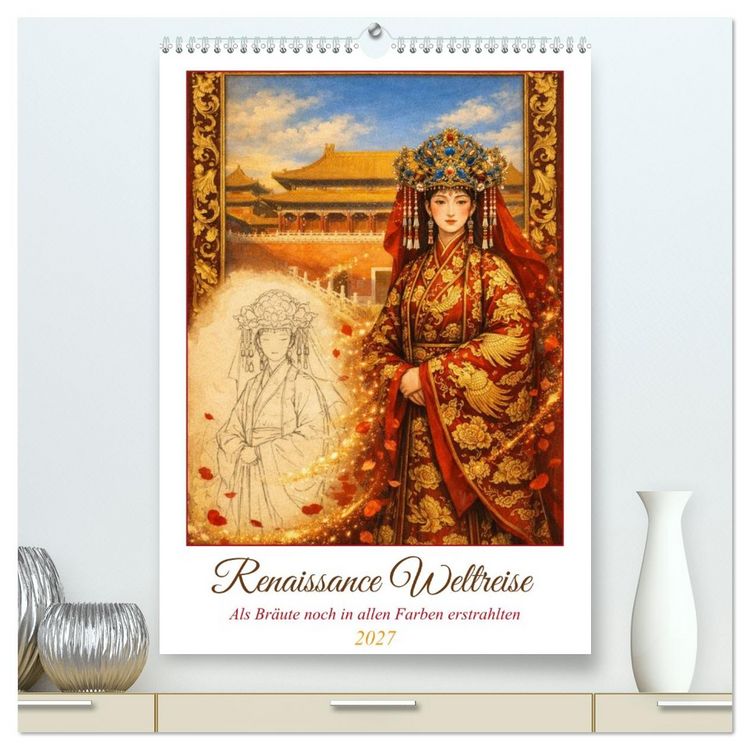 Produktbild: Renaissance Weltreise (hochwertiger Premium Wandkalender 2027 DIN A2 hoch), Kunstdruck in Hochglanz