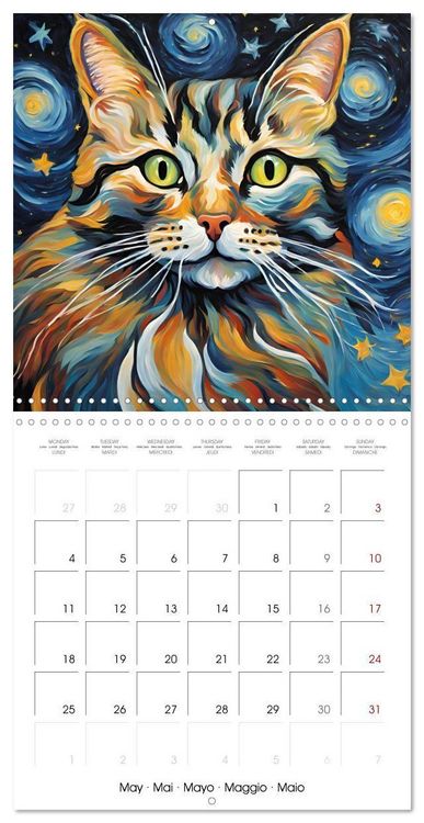 Produktbild: Heiland, S: Chats Impressionnistes (Calendrier mural carr&eacute; 2