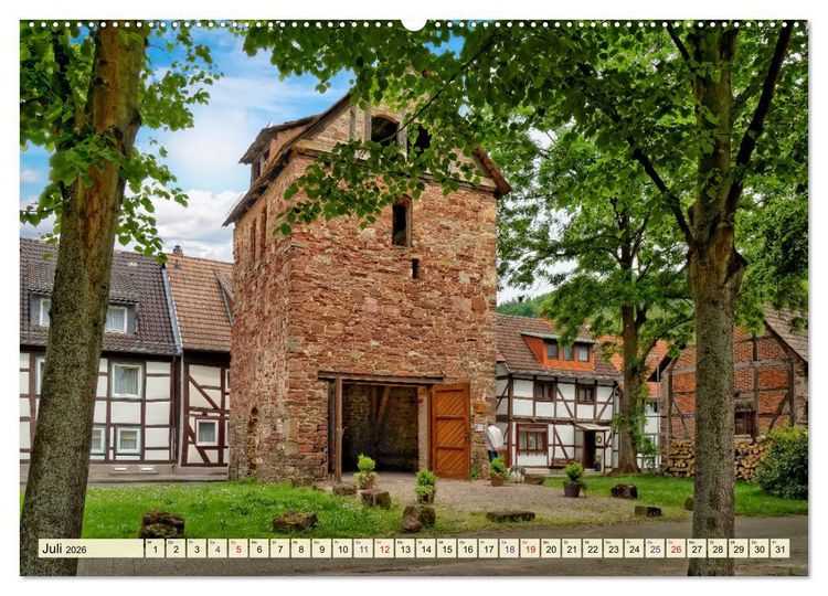 Produktbild: Bodenwerder - entz&uuml;ckende M&uuml;nchhausen-Stadt an der Oberweser (Wandkalender 2026 DIN A2 quer), CALVENDO Monatskalender