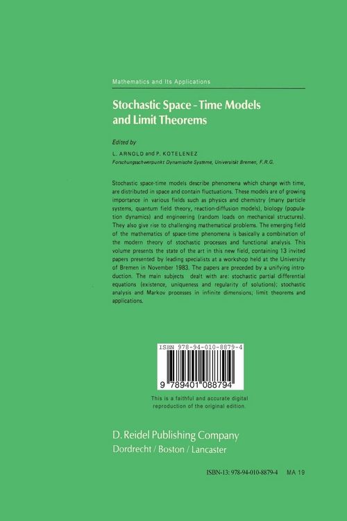 Produktbild: Stochastic Space&mdash;Time Models and Limit Theorems