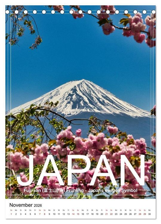 Produktbild: Japan PosterArt 2024 (Tischkalender 2026 DIN A5 hoch), CALVENDO Monatskalender