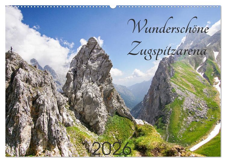 Produktbild: Wundersch&ouml;ne Zugspitzarena (Wandkalender 2026 DIN A2 quer), CALVENDO Monatskalender