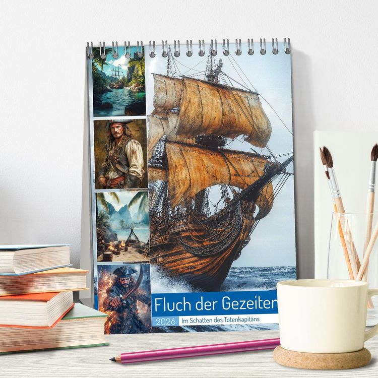 Produktbild: Fluch der Gezeiten (Tischkalender 2026 DIN A5 hoch), CALVENDO Monatskalender