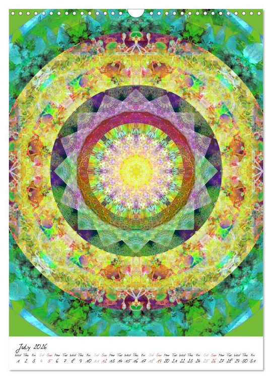Produktbild: MANDALA COMPOSITIONS (Wall Calendar 2026 DIN A3 portrait), CALVENDO 12 Month Wall Calendar