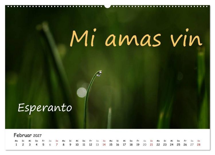 Produktbild: Ich liebe Dich (hochwertiger Premium Wandkalender 2027 DIN A2 quer), Kunstdruck in Hochglanz