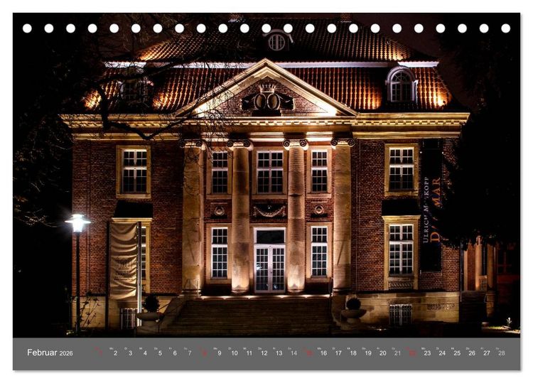 Produktbild: Leuchtendes M&uuml;nster 2026 - die Metropole Westfalens (Tischkalender 2026 DIN A5 quer), CALVENDO Monatskalender