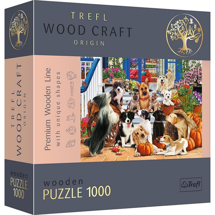 Produktbild: Holz Puzzle 1000 - Hunde