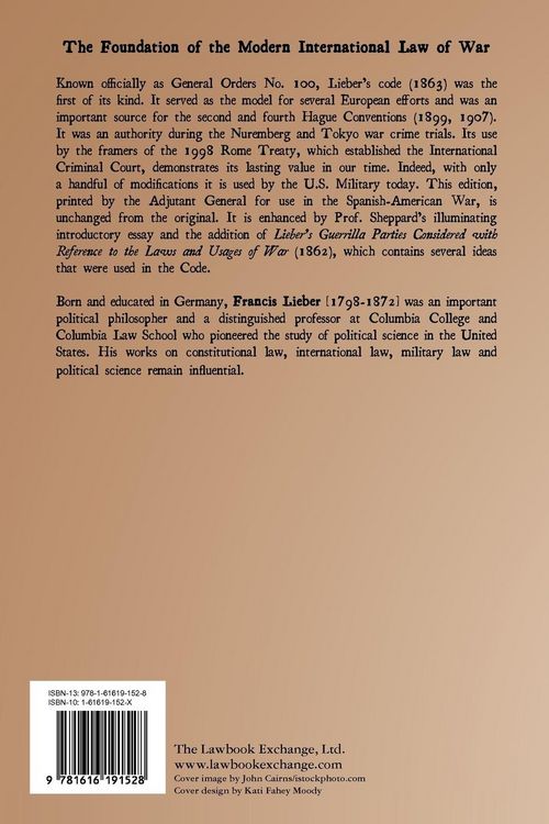 Produktbild: Instructions for the Government of Armies of the United States in the Field