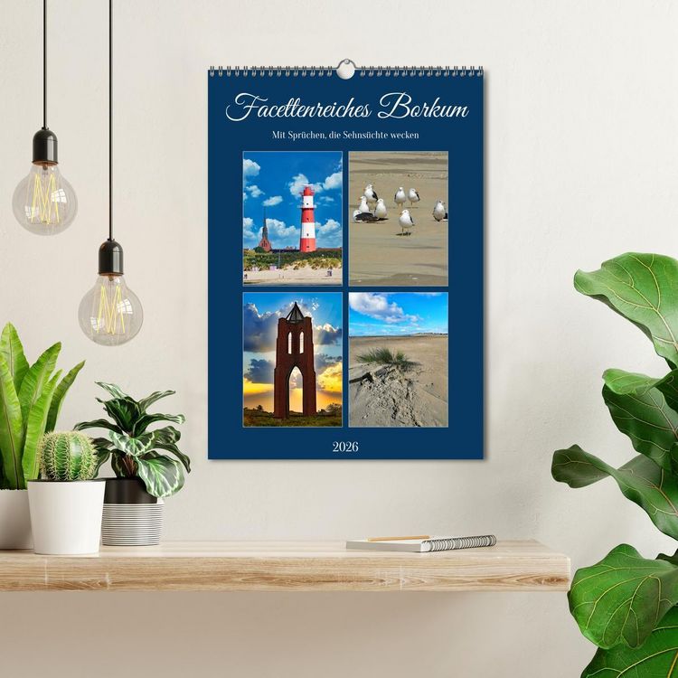 Produktbild: Facettenreiches Borkum (Wandkalender 2026 DIN A3 hoch), CALVENDO Monatskalender