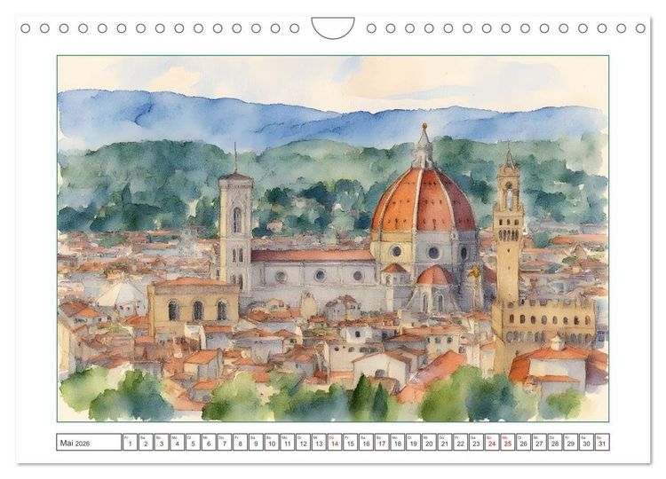 Produktbild: Italien - Baudenkm&auml;ler, Berge und Meer (Wandkalender 2026 DIN A4 quer), CALVENDO Monatskalender