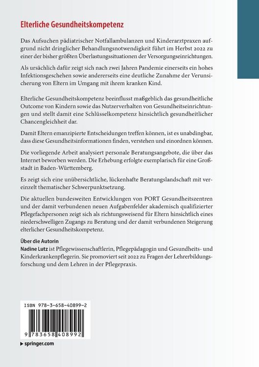 Produktbild: Elterliche Gesundheitskompetenz