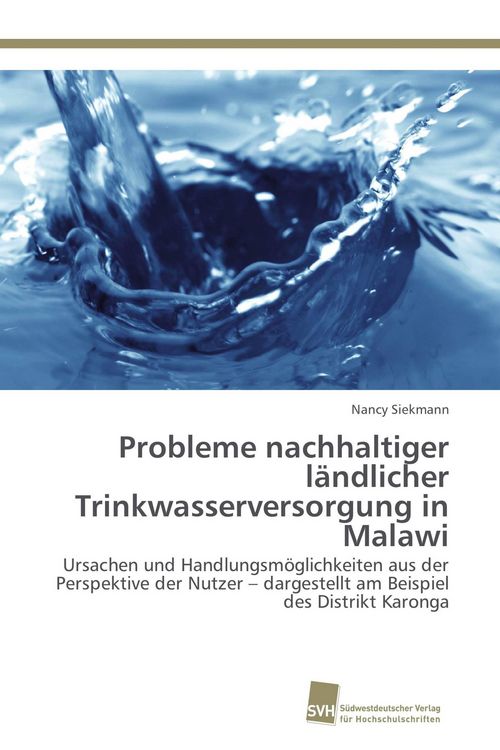 Produktbild: Probleme nachhaltiger l&auml;ndlicher Trinkwasserversorgung in Malawi