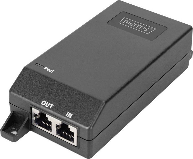 Produktbild: Digitus DN-95103-3 PoE Injektor 10 / 100 / 1000 MBit/s IEEE802.3af (15.4 W), IEEE802.3at (30 W)