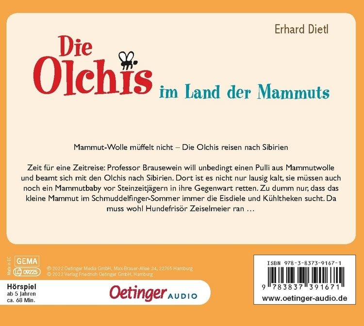 Produktbild: Die Olchis im Land der Mammuts