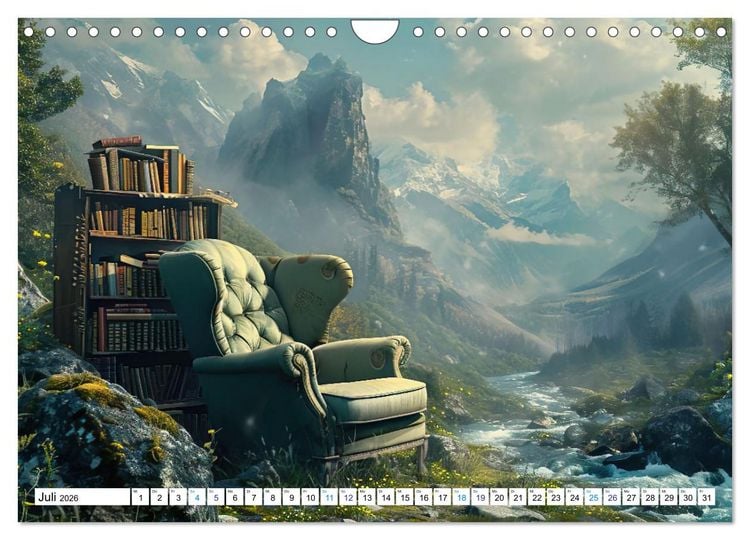 Produktbild: Sesselgeschichten (Wandkalender 2026 DIN A4 quer), CALVENDO Monatskalender