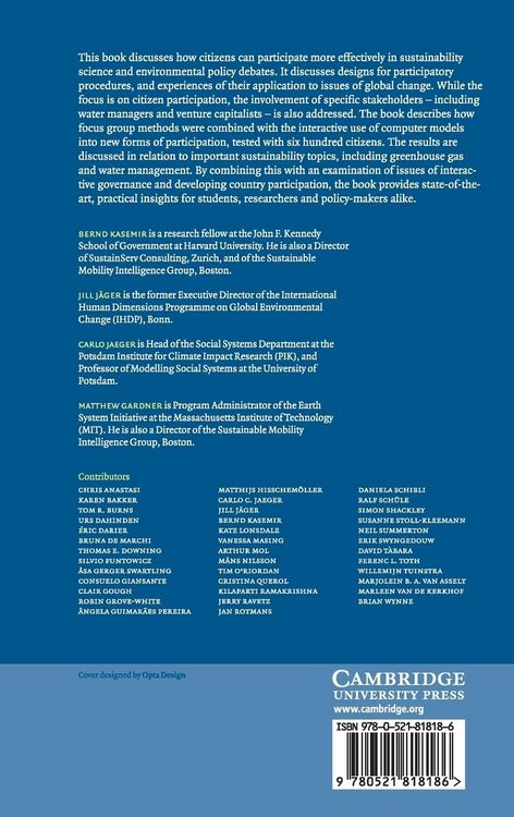 Produktbild: Public Participation in Sustainability Science