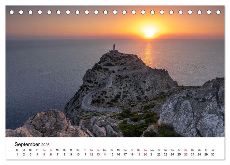 Produktbild: Halbinsel Formentor - Mallorcas n&ouml;rdliche Halbinsel (Tischkalender 2026 DIN A5 quer), CALVENDO Monatskalender
