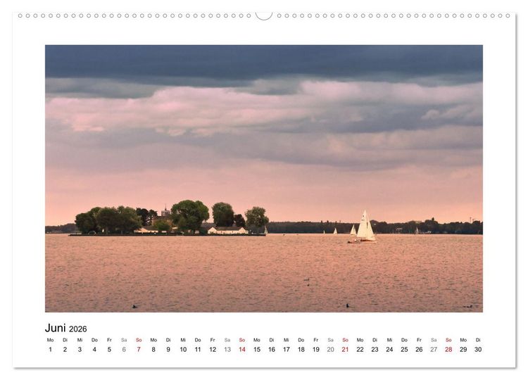 Produktbild: Steinhuder Meer Impressionen (Wandkalender 2026 DIN A2 quer), CALVENDO Monatskalender