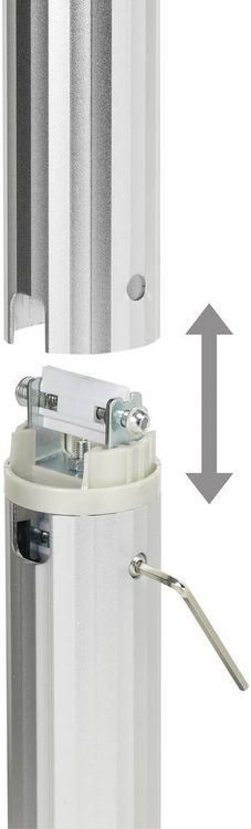 Produktbild: SpeaKa Professional Projector Beamer-Deckenhalterung Neigbar, Drehbar Boden-/Deckenabstand (max.): 106 cm Silber