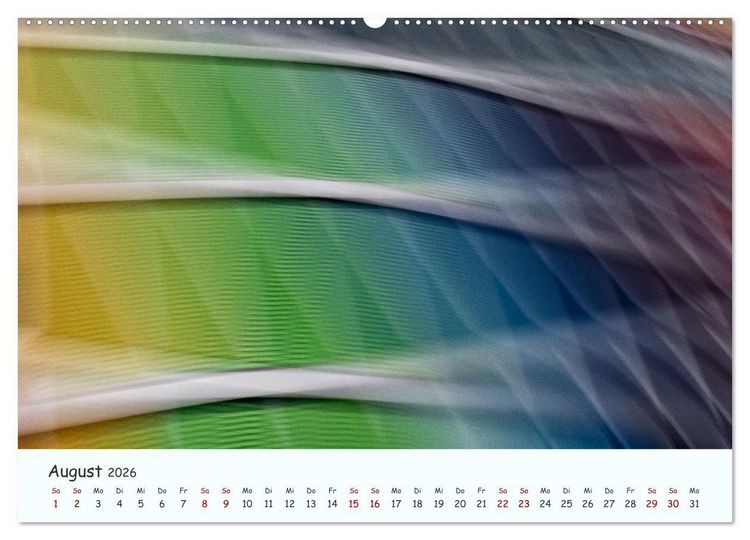 Produktbild: Farbgrafik - Die Sch&ouml;nheit der abstrakten Fotografie (Wandkalender 2026 DIN A2 quer), CALVENDO Monatskalender