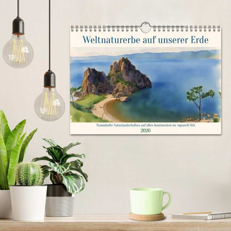 Produktbild: Weltnaturerbe unserer Erde (Wandkalender 2026 DIN A4 quer), CALVENDO Monatskalender