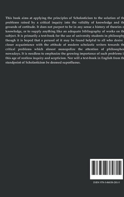 Produktbild: Epistemology or the Theory of Knowledge