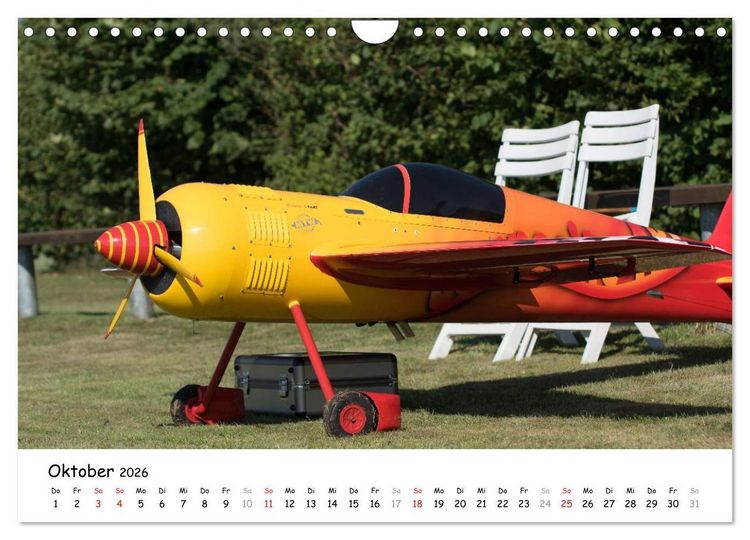 Produktbild: Tollk&uuml;hne Helden der Fliegerei - Modellflugzeuge in Aktion (Wandkalender 2026 DIN A4 quer), CALVENDO Monatskalender