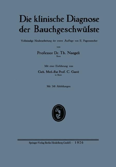Produktbild: Die klinische Diagnose der Bauchgeschw&uuml;lste