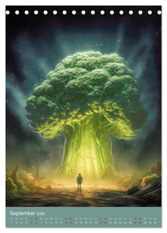 Produktbild: Food Fusion Fantasies (Desk Calendar 2026 DIN A5 portrait), CALVENDO 12 Month DeskCalendar