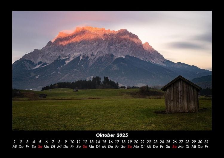 Produktbild: Naturlandschaften 2025 Fotokalender DIN A3