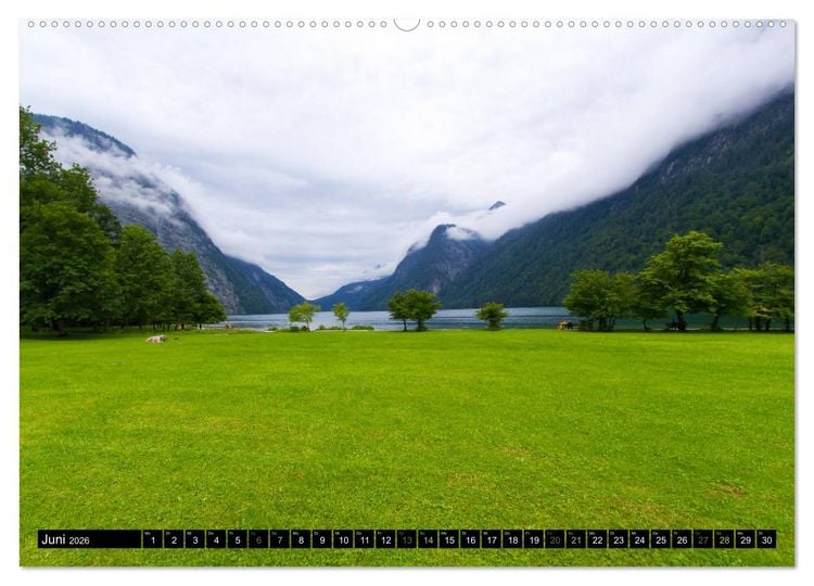 Produktbild: St. Bartholom&auml; und der K&ouml;nigssee (hochwertiger Premium Wandkalender 2026 DIN A2 quer), Kunstdruck in Hochglanz