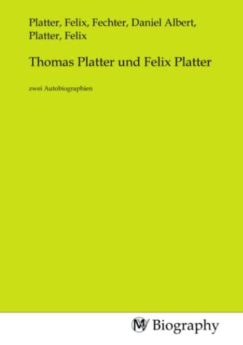 Produktbild: Thomas Platter und Felix Platter