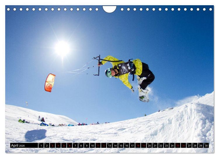 Produktbild: Snowkiting (Wandkalender 2026 DIN A4 quer), CALVENDO Monatskalender