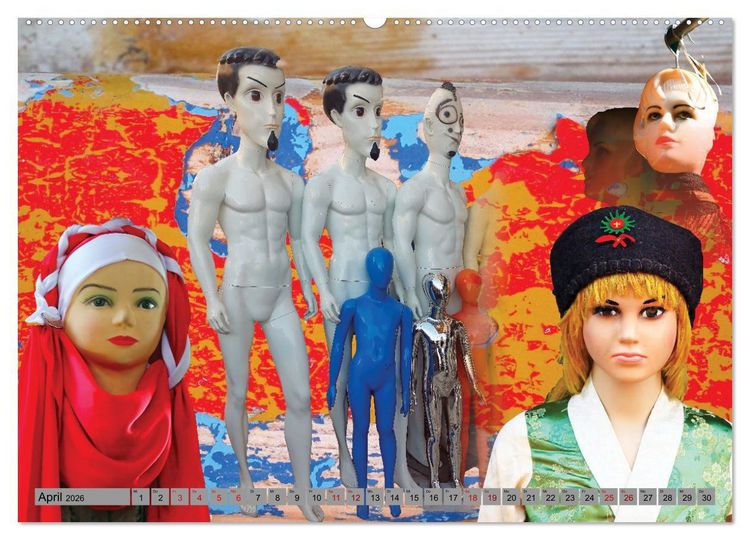 Produktbild: Schaufensterpuppen aus aller Welt (Wandkalender 2026 DIN A2 quer), CALVENDO Monatskalender