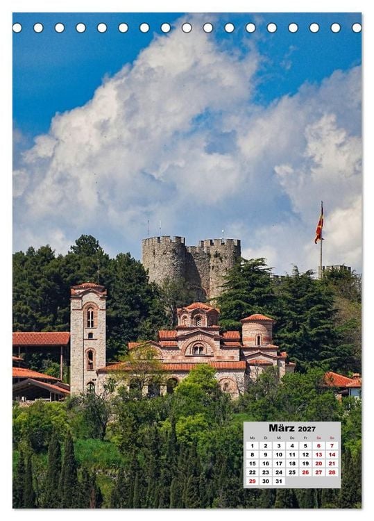 Produktbild: Orthodoxe Kirchen in Nordmazedonien (Tischkalender 2027 DIN A5 hoch), CALVENDO Monatskalender
