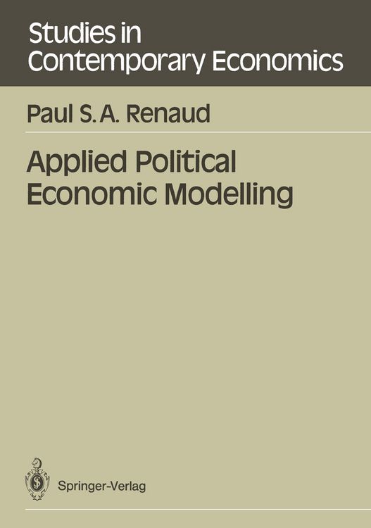 Produktbild: Applied Political Economic Modelling