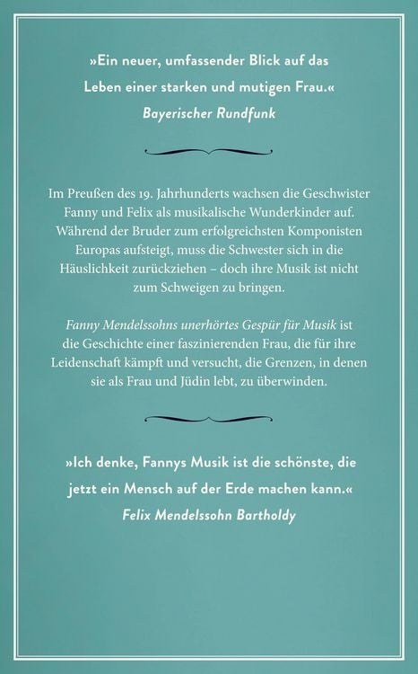 Produktbild: Fanny Mendelssohns unerh&ouml;rtes Gesp&uuml;r f&uuml;r Musik