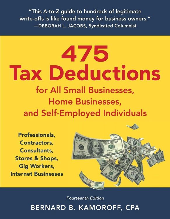 Produktbild: 475 Tax Deductions for All Small Businesses, Home Businesses, and Self-Employed Individuals