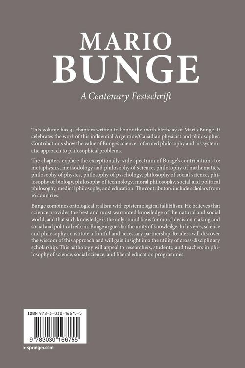 Produktbild: Mario Bunge: A Centenary Festschrift