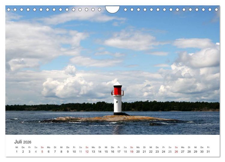 Produktbild: Leuchtt&uuml;rme und Leuchtfeuer an der Ostsee (Wandkalender 2026 DIN A4 quer), CALVENDO Monatskalender